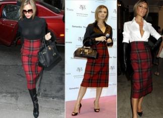 An ever-fashionable plaid skirt: what to wear with it?