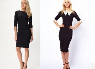 Malé čierne šaty sú vždy v móde - nové položky pre ženy s fotografiami
