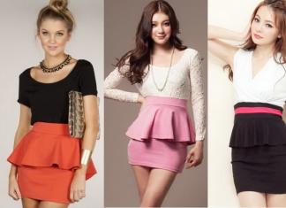 40 cool models of peplum skirts - which one do you like?