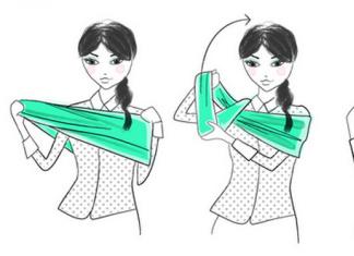 How to wear a cowl scarf: photo tips