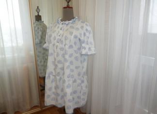 DIY spalna srajca z vzorci v različnih različicah